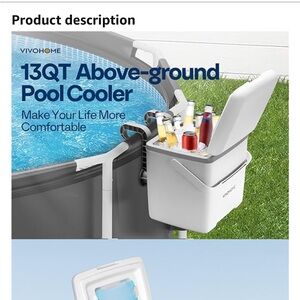 White 13 QT Home Utility Container - Brand Unspecified